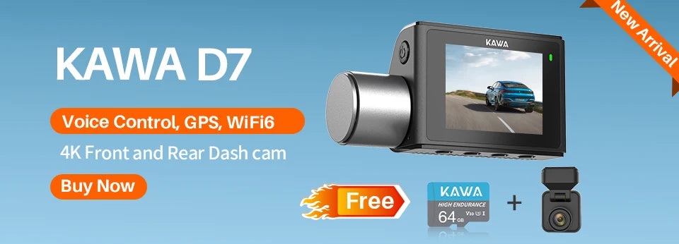 2K KAWA MINI 3 Pro Cameras for Car DVR Tiny Dash Cam 24 Parking Auto Video Recorder WiFi APP Voice Control Car dashcam - Magic Electronics