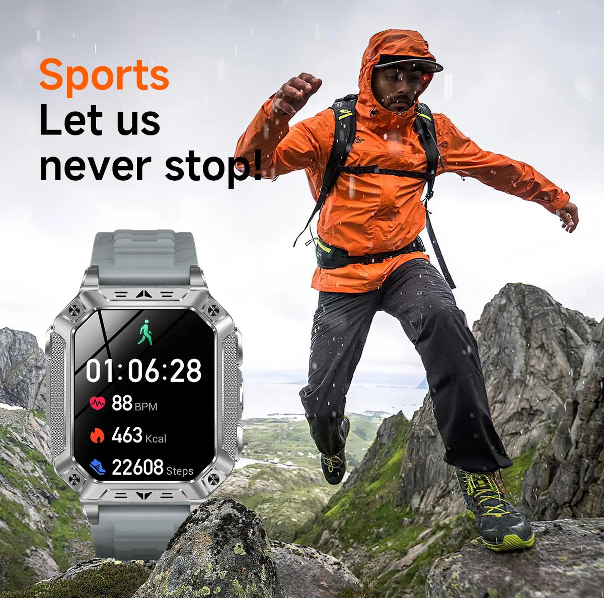 2026 Military outdoor SmartWatch Fitness Clock Men 2.01 inch AMOLED Screen 1400mAh Battery Flashlight Call Waterproof Smart Band Magic Electronics Sf9e5f9dd09674789b4168e2c5f8b872fJ