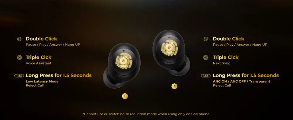 wegear Wireless Earbuds Bluetooth 5.4 in Ear Hybrid Active Noise Cancelling Earbuds with 6 Built-in Microphones 32H Playtime - Magic Electronics