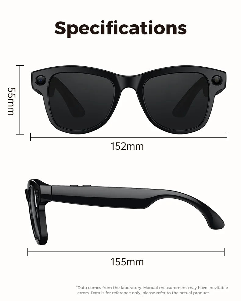 AI Smart Glasses with Camera 1200P M02 Ultra ChatGPT Voice Control 32GB Real-time Translation 3600mAh Charging Case Sunglasses Magic Electronics Sfc4e7d6939384a73825516cd5c8edfa0B
