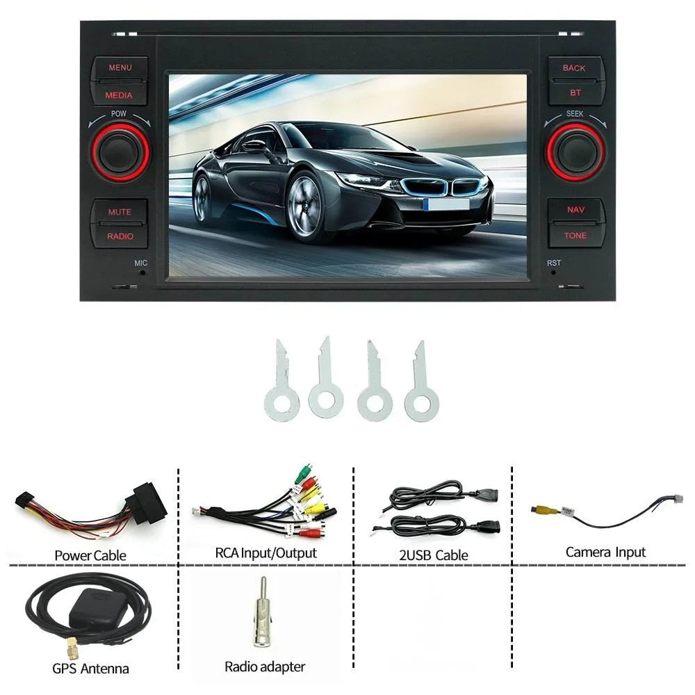7' Car Radio with Wireless Carplay Android Auto Bluetooth FM for Ford Mondeo Fiesta S-max Focus Galaxy Transit Fusion Connect K Magic Electronics Sfc5b0a9f22b6415baae8bdd0e7bc9d715