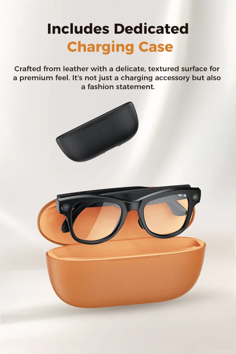 AI Smart Glasses with Camera 1200P M02 Ultra ChatGPT Voice Control 32GB Real-time Translation 3600mAh Charging Case Sunglasses Magic Electronics Sfcbe80d3aa4b402d932c2894c8653f0d4