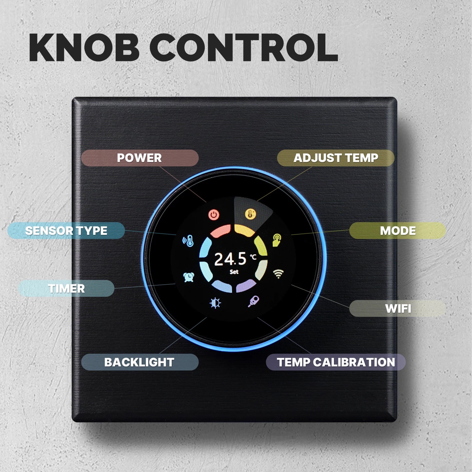 WiFi Smart Home Heating Knob Thermostat Temperature Controller For Water Gas Boiler Electric Heating Works with Alexa GoogleHome - Magic Electronics