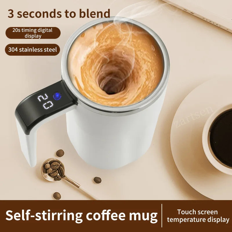 Automatic Stirring Cup Rechargeable Portable Coffee Electric Stirring Stainless Steel Mixer Rotating Magnetic Self Stirring Mugs Magic Electronics Sfe1f3cec2df0490e9c6f25d31bd25830Y