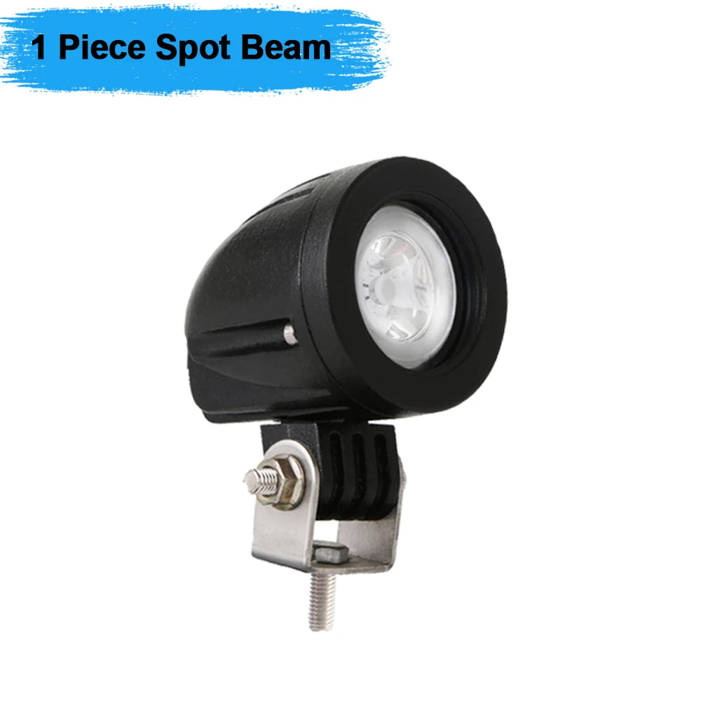 Led Motorcycle Spotlight Day Time Running Lights Spot Flood Beam Auto Motorbike Soocter Led Bulb Fog Lamp Work Head Light - Magic Electronics