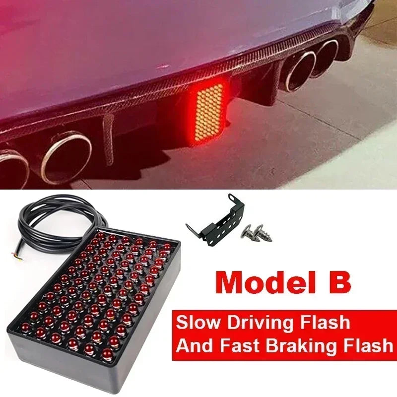 F1 Brake Light Rear Automotive Tail 3rd Stop Lamp Red Formula 1 Rear Fog Light with Flashing Warning Signal for SUV Motorcycle - Magic Electronics