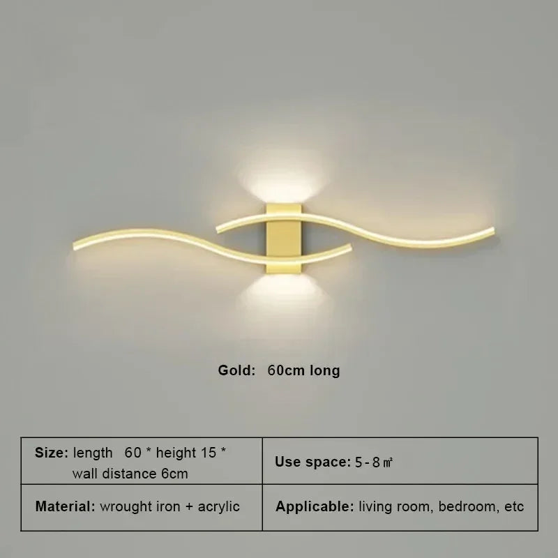 LED Wall Lamp Smart Remote Control Adjustable Color Temperature Brightness Bedroom Living Room Home Upper and Lower Led Lamps - Magic Electronics