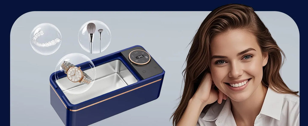 Ultrasonic 55KHZ Cleaning Machine Soundwave Technology Deep Cleaning Appliance for Glasses Dentures Jewelry Makeup Brushes Magic Electronics Sff6716da107940a9862e52664d7d5688B