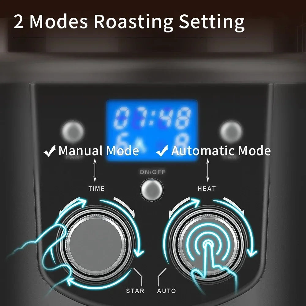 CAFEMASY 80-100g Home Coffee Roaster Electric Mini No Smoke Coffee Beans Baking Roasting Machine 110-240V Coffee Bean Roaster Magic Electronics Sffc27663f5d74b0ba5edff55abfd3a8eF