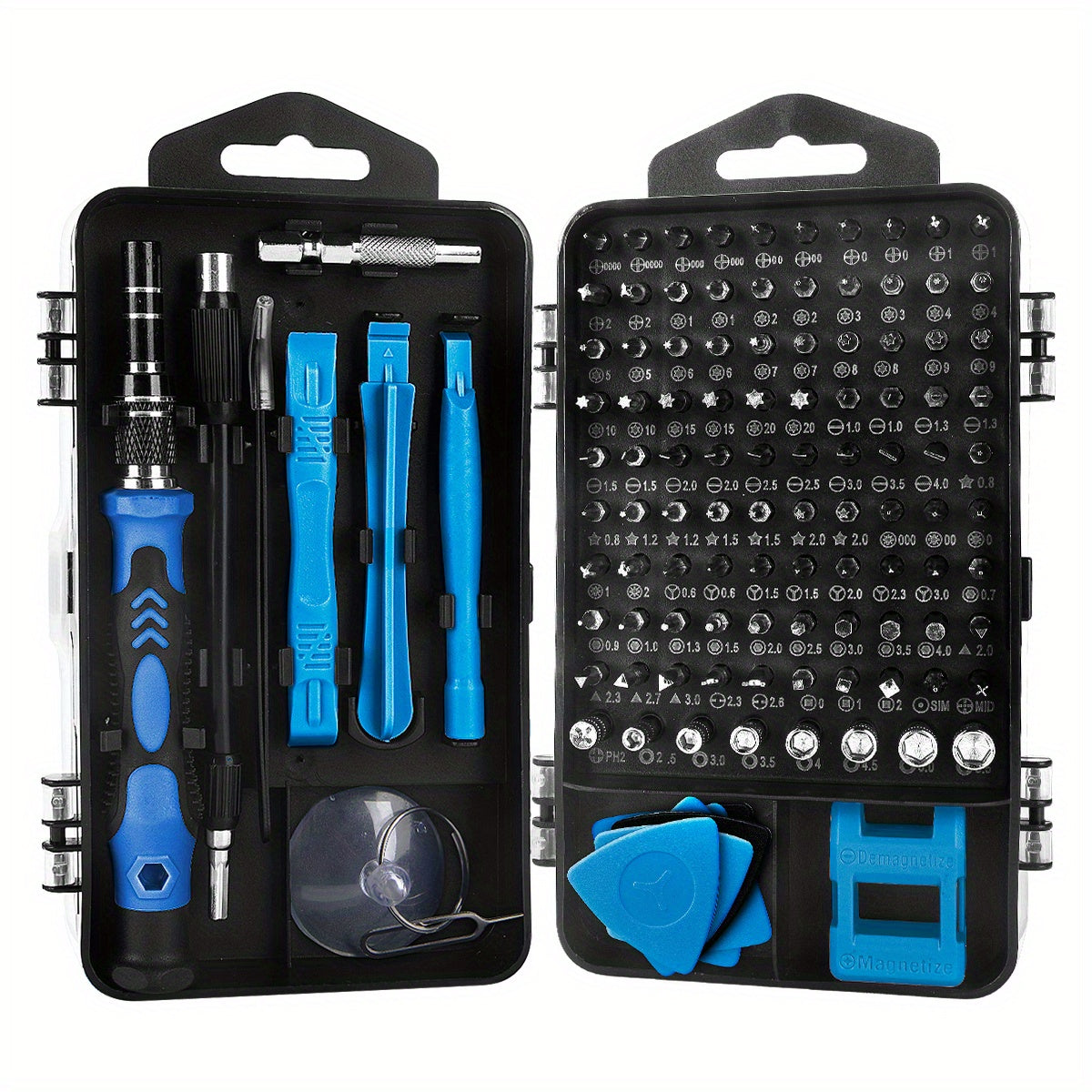117in 1 Precision Screwdriver Set, Electronics Magnetic Repair Tool Kit with Case for Repair Computer, for iPhone, PC, Cellphone, Laptop, for Switch, PS4, Game Console, Watch, Glasses Etc Blue Magic Electronics c4e7c161-dfc8-4483-af66-c2df45f83264_1200x1200_05d06d51-f2b5-45be-aa23-04a4a40284ad Blue