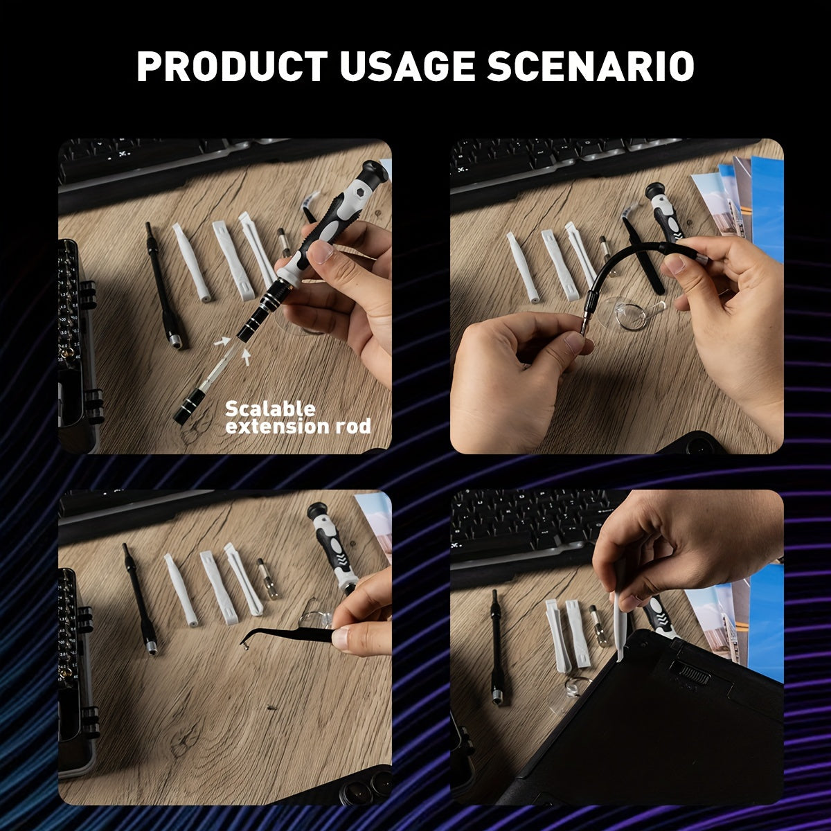 117in 1 Precision Screwdriver Set, Electronics Magnetic Repair Tool Kit with Case for Repair Computer, for iPhone, PC, Cellphone, Laptop, for Switch, PS4, Game Console, Watch, Glasses Etc Magic Electronics cf5e8756-5452-4f3f-9778-d03699973a13